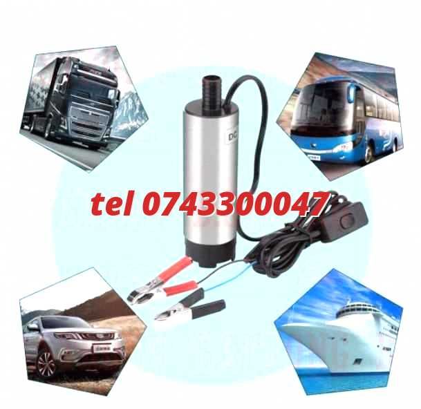 Pompa Submersibila 12v 12litri Per Minut Pentru Golit Butoaie