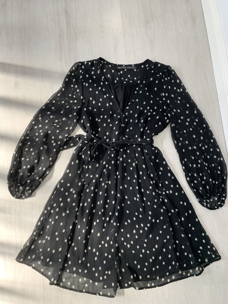 Rochie zara S cu cordon in talie