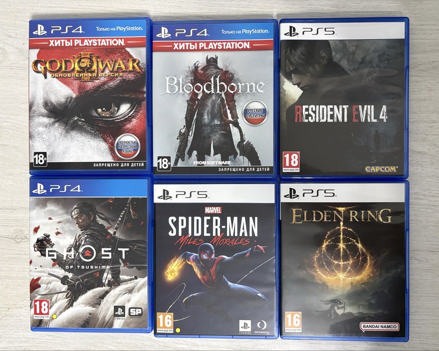 Продам срочно игры на playstation 5/4