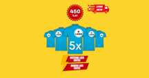 Promotie STAR x5 - haine personalizate cu logo-ul firmei tale