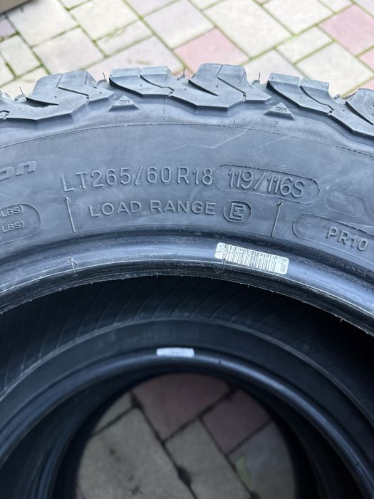 Vind anvelope Bf Goodrich all terrain 265 65 18 4 bucăți