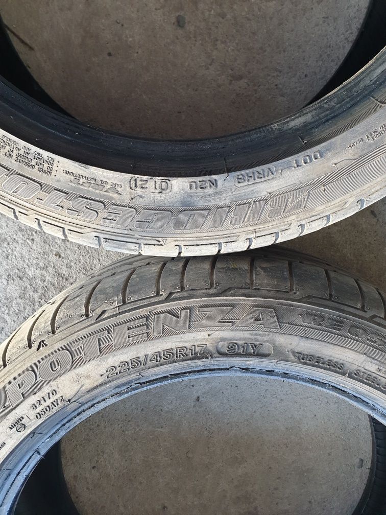 225 45 17 и 255 40 17 Летни Bridgestone Potenza  спорт пакет БМВ