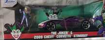 Figurine Stingray & Figurine Joker 2009 Chevrolet Corvette Diecast DC