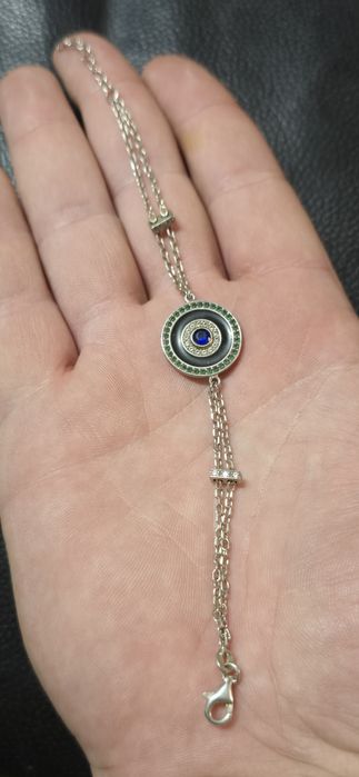 Brățară argint safir