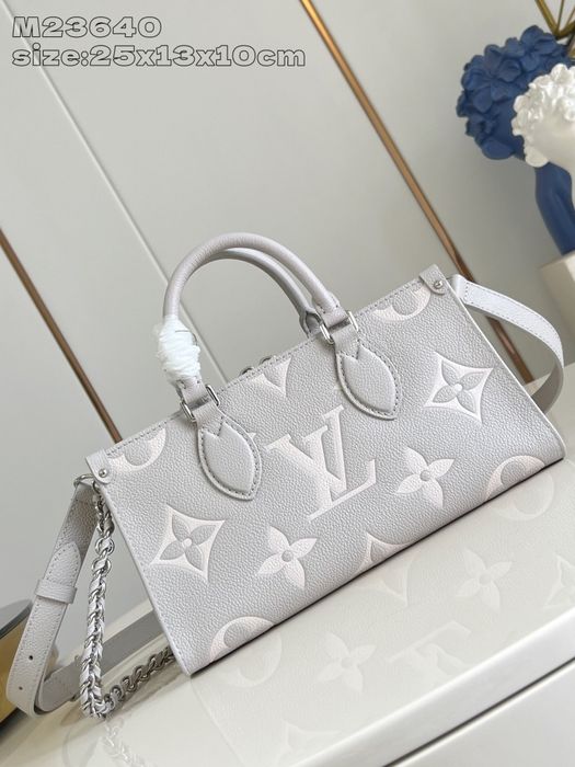 Geanta Louis Vuitton East West 25cm gri, tip Premium