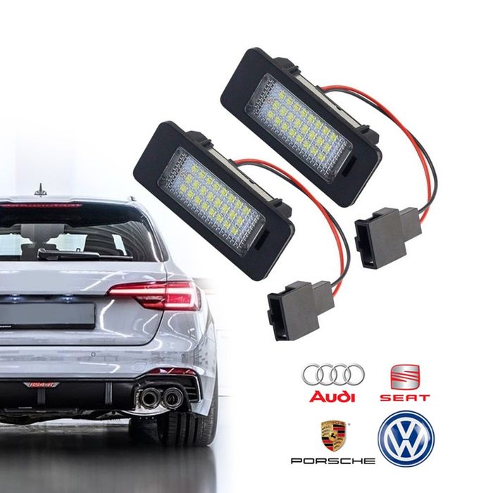 Set Lampi LED pentru numarul de inmatriculare Audi, Vw, Seat, Porsche