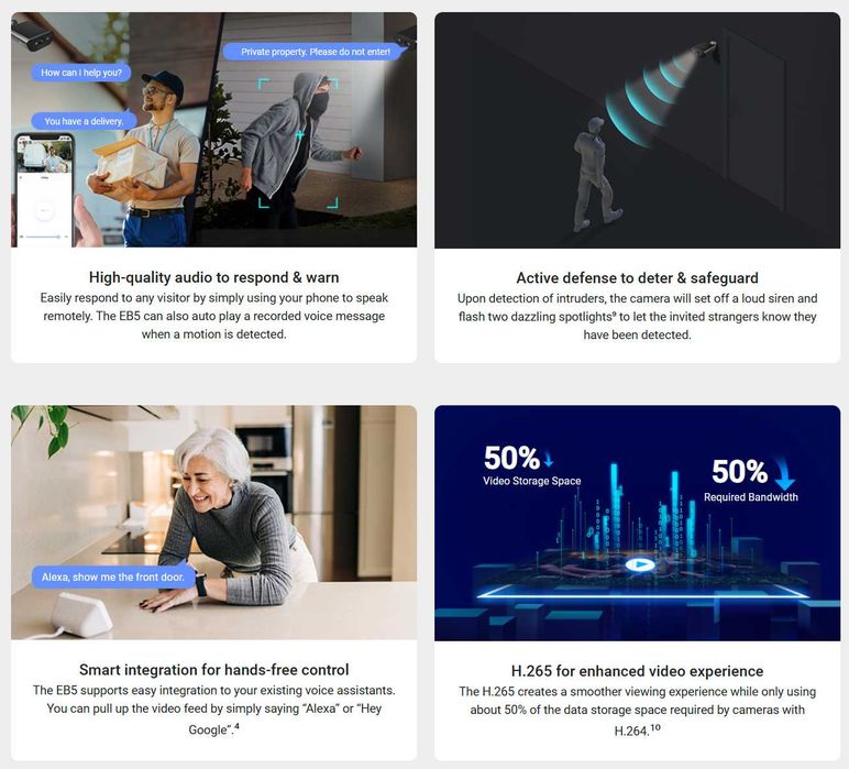 Quyosh panel kamera Ezviz EB5 4K|Камера наблюдения на солнечной панели