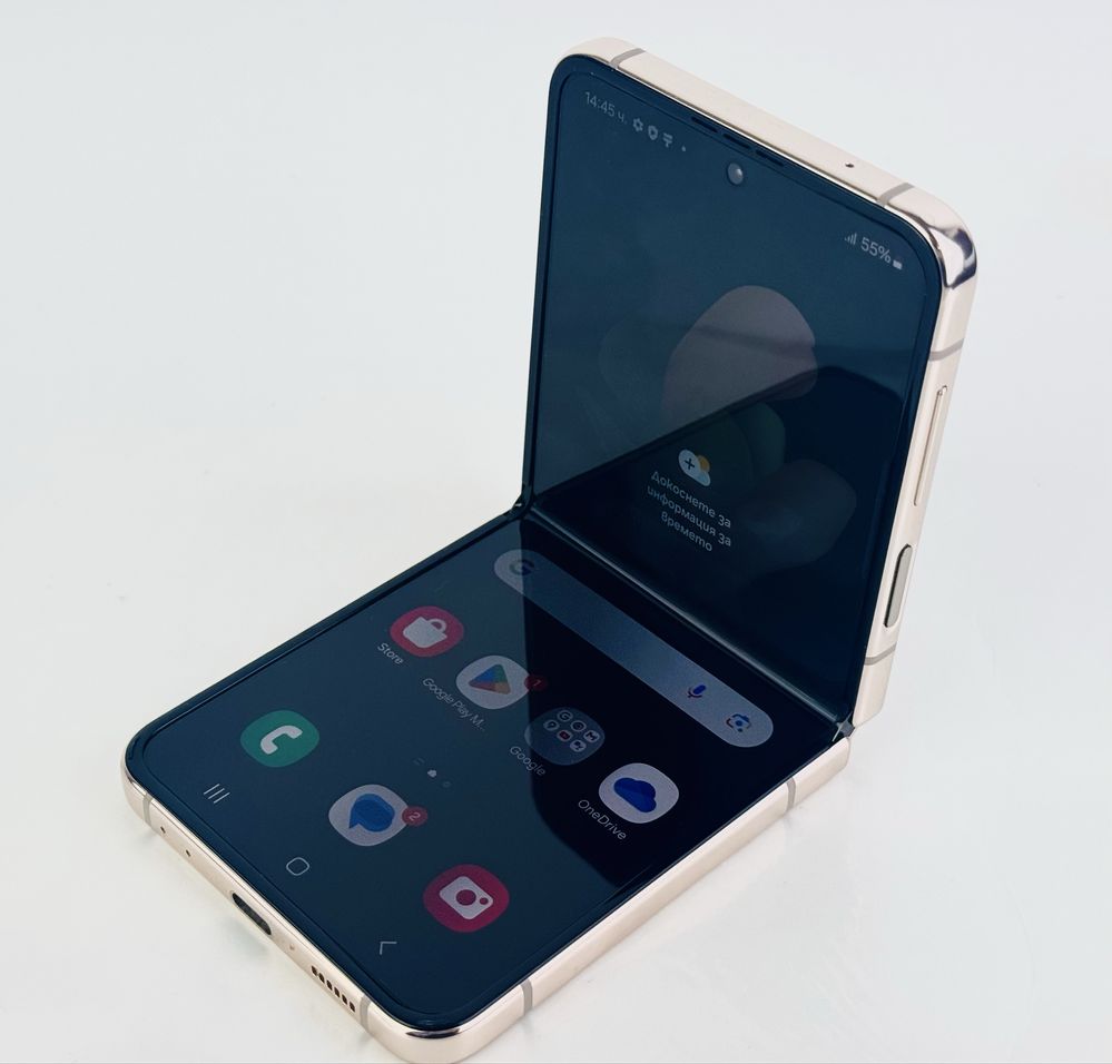 Samsung Galaxy Z Flip 4 5G 128GB 8RAM Pink Gold Перфектен Гаранция!