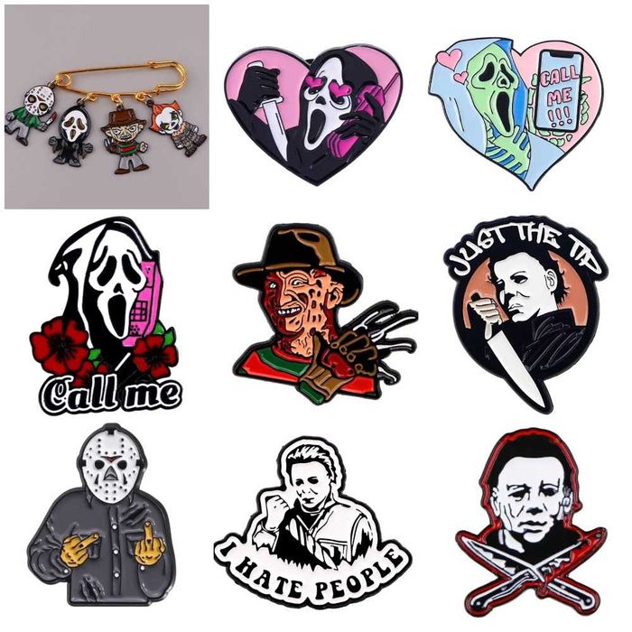 Броши-значки. Злодеи, монстры из фильмов и анимации