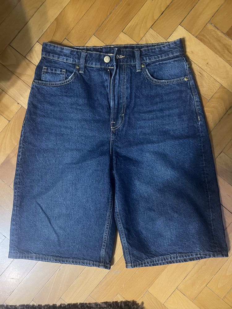 H&m Denim jorts, 36, dark blue