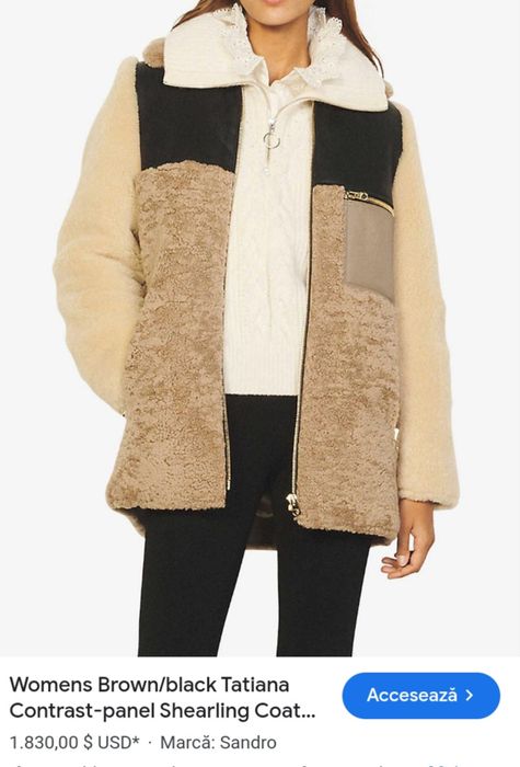 Haina blana naturala Sandro Paris