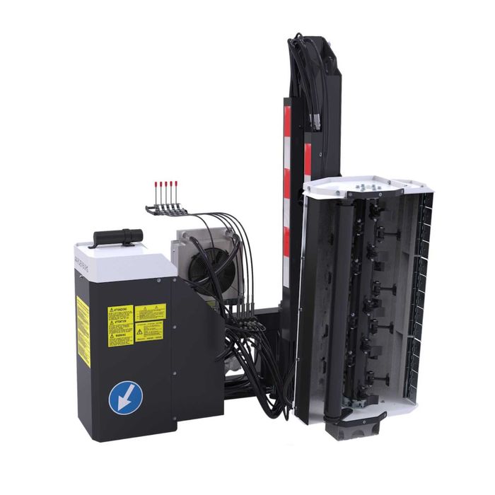 Tocator cu brat lateral manual, tocator resturi vegetale ETA XL