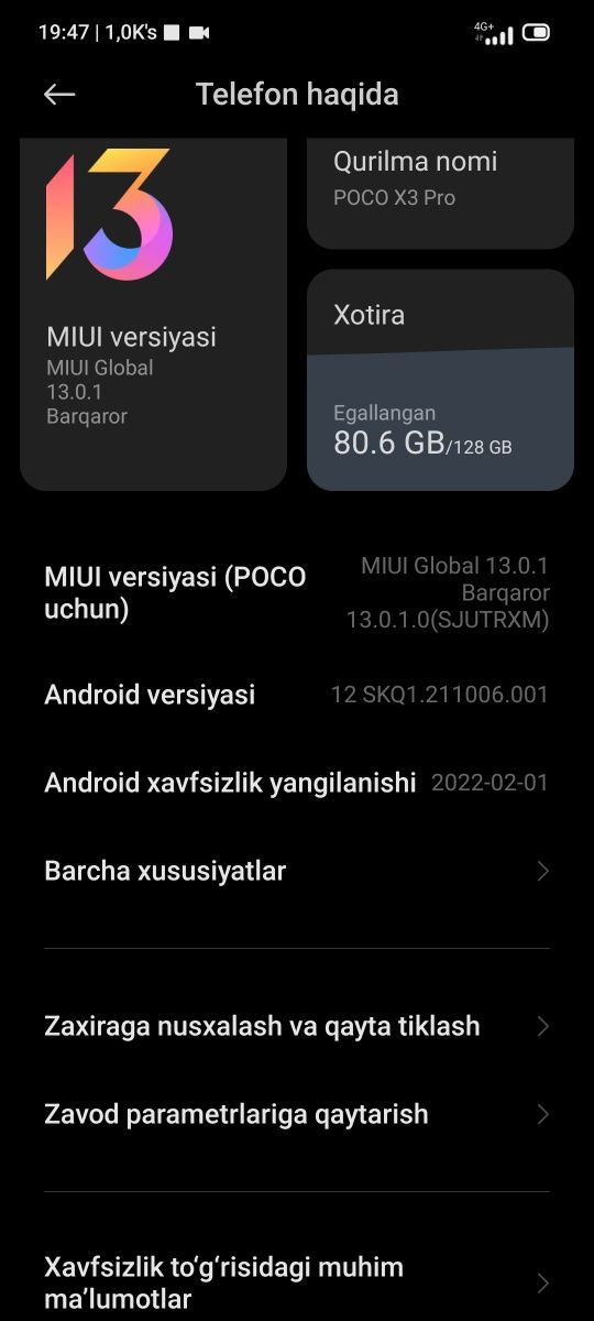 Poco x3 pro 6+2/128