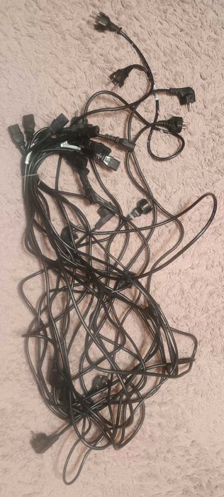 30x Cablu de alimentare negru Shucko IEC-320-C13
