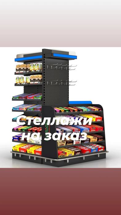 Торговое оборудование полки витрина стеллажи кассы магазина витринный