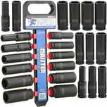 Set chei tubulare impact lungi ½ 12 piese 10-27mm intarite  (M00814)