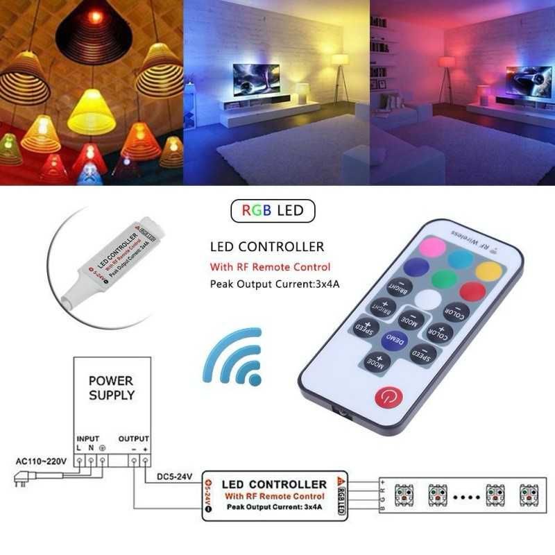 Controler Banda Led RGB Controler RGB Led Controler Wireless Banda RGB