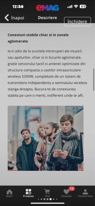 Casti wireless Panasonic