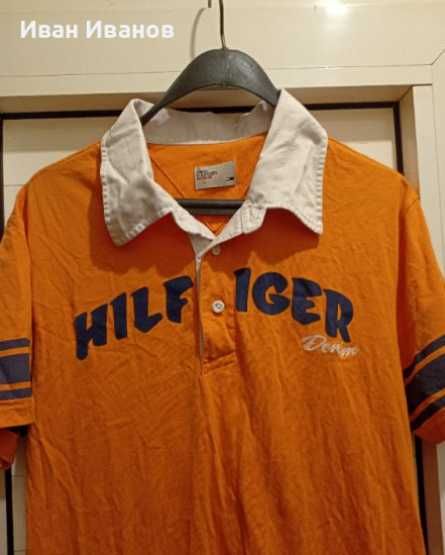 Оригинална фланелка с яка Tommy Hilfiger - размер Л - 10лв