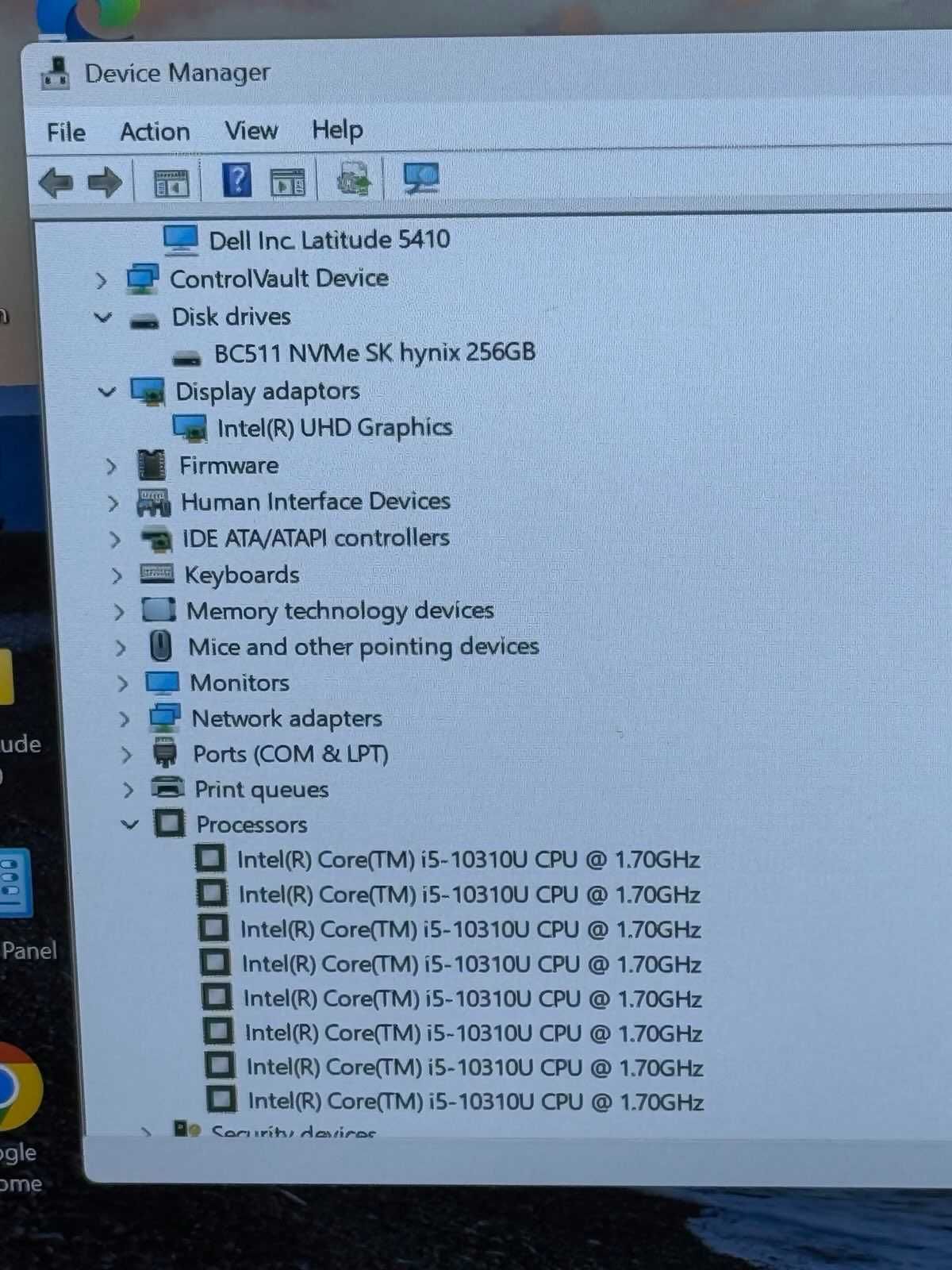 Dell Latitude 5410 отличен I5 10 gen/16RAM/256 SSD NVMe/Full HD