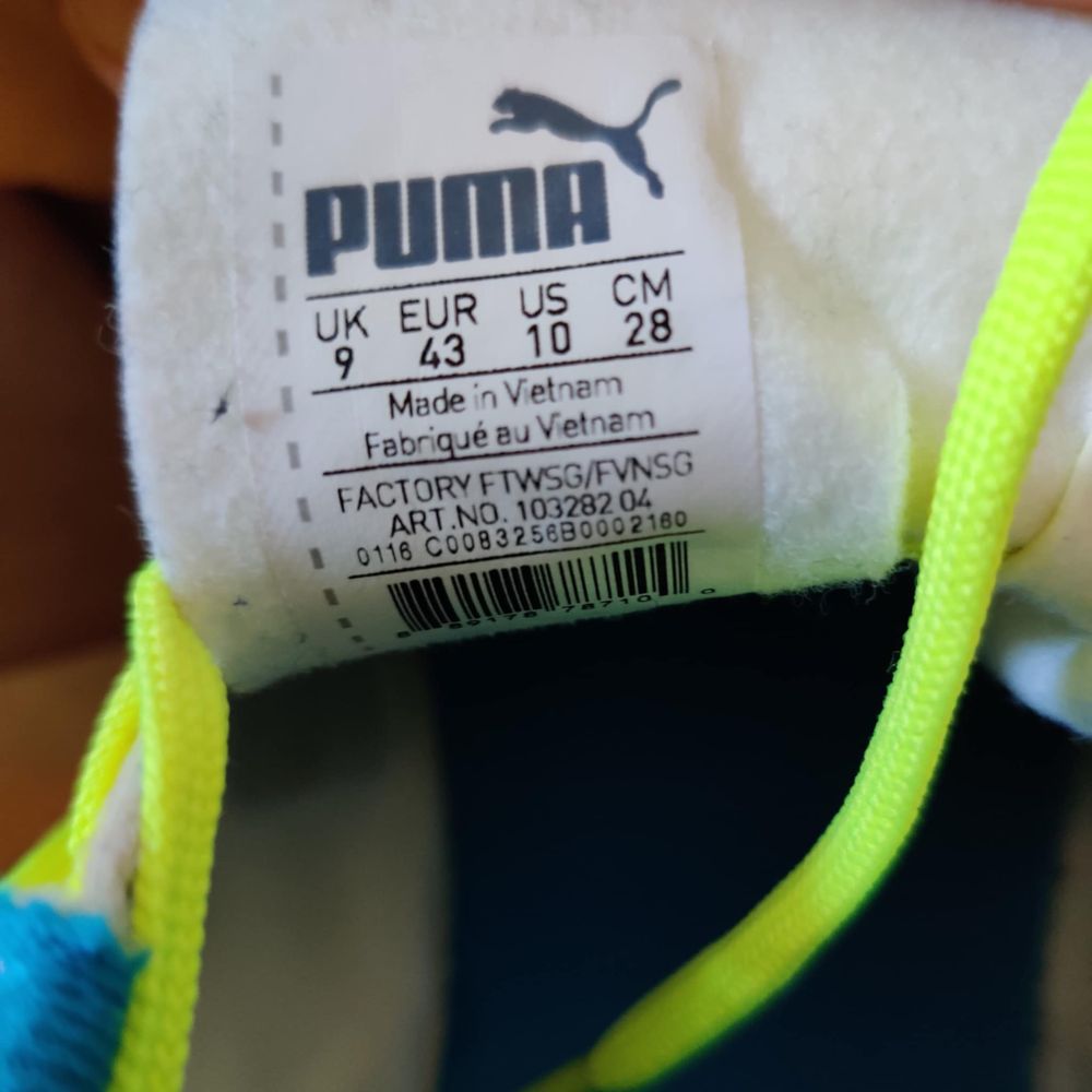 Puma yellow evospeed 5