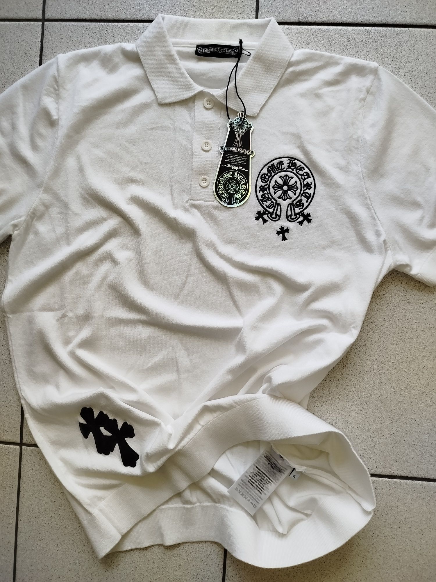 Chrome Hearts® - мъжка поло тениска /плетена/ - 54(XL)