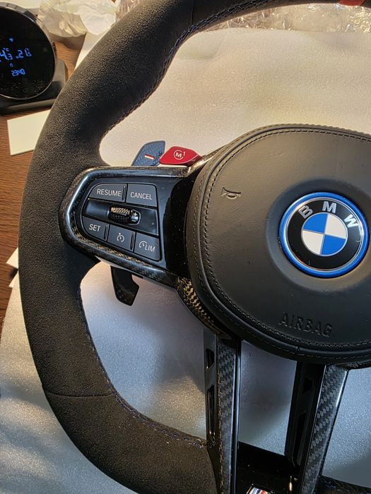 Volan bmw m piele alcantara tesit nou g30 g11 g05 g06 g01 g80