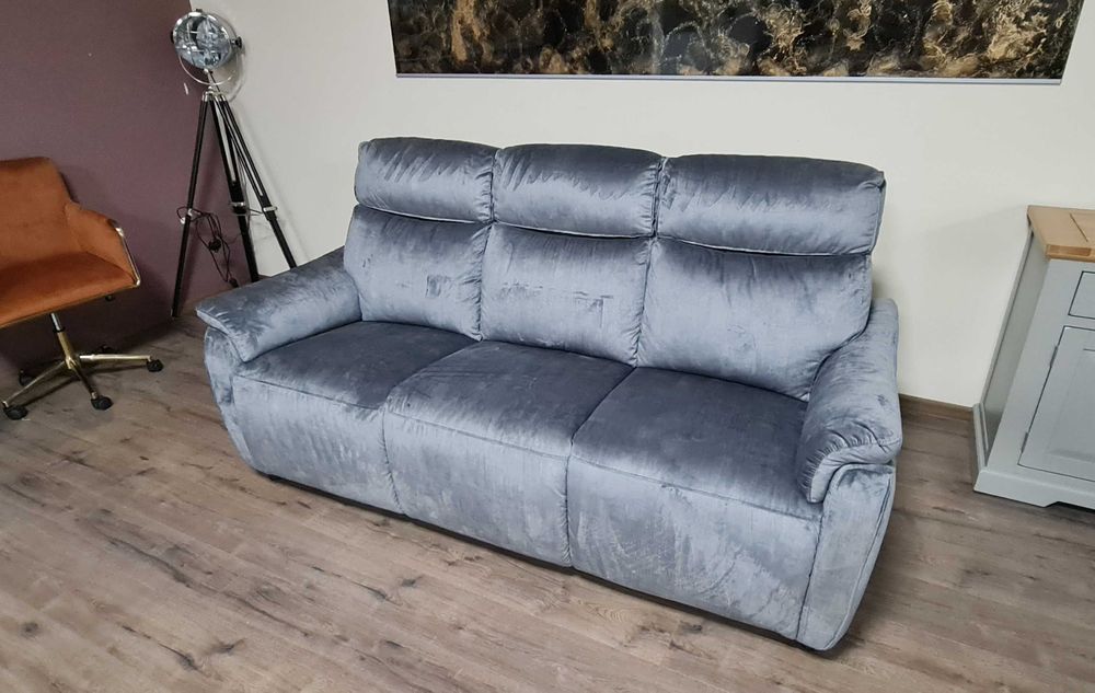 Сив диван тройка от плат плюш
