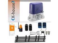 Kit Automatizare Smart Wifi Poarta Culisanta 600kg cu Fotocelule Lampa
