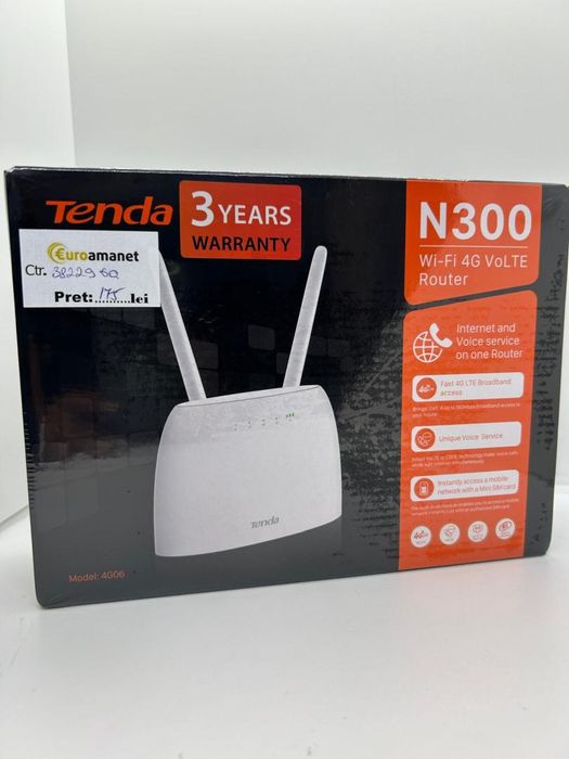 Router wireless Tenda 4G06, 4G VoLTE -D-