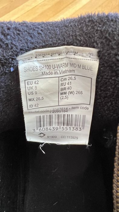 Ghete calduroase impermeabile Quechua