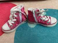 Розови  детски високи обувки