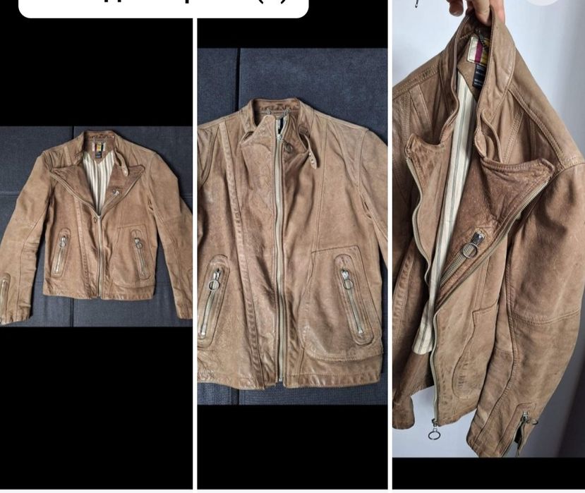 Мъжки якета от естествена кожа Diesel,GIPSY,Bruuns bazaa S,M,L