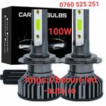 Două Becuri Led 12000lumeni/100W/6000K(H1,H4,H7,H12,HB3,Hb4-Canbus