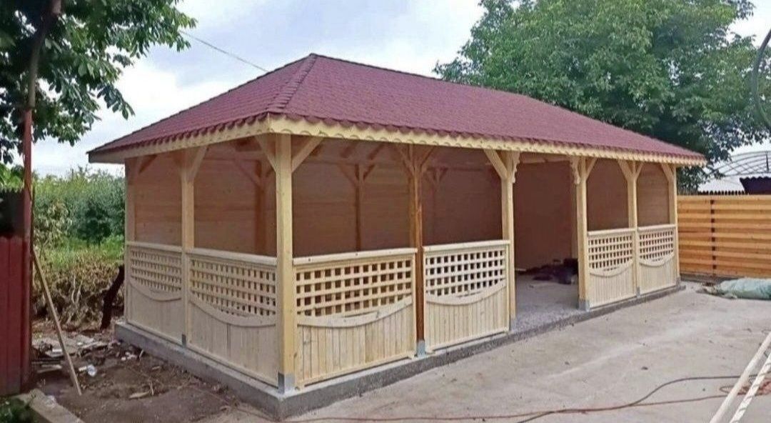 Terase din lemn -foișoare la comanda -pergole modele moderne -leagăne