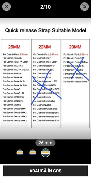 Brățări si folie Garmin fenix 8, 51mm