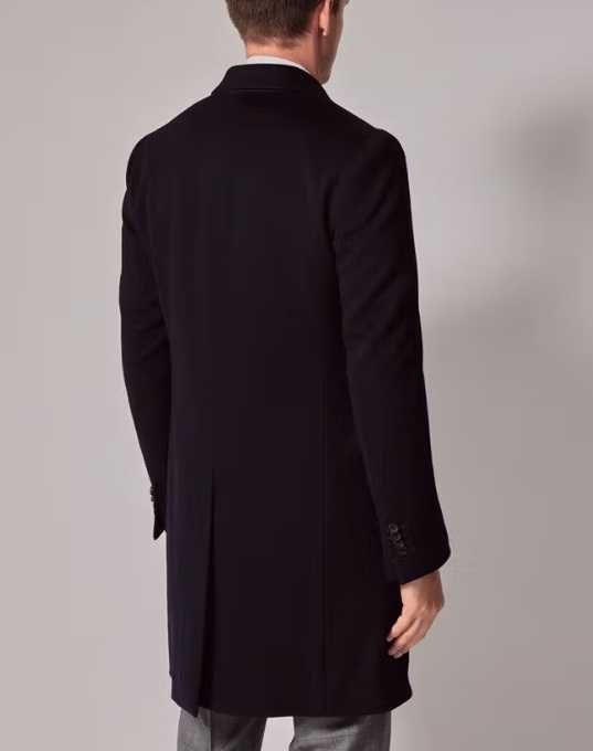 Palton slim 54 XL de lux Saville Raw Club Of Gents lana si casmir navy