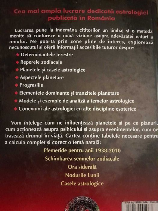 RARA Astrologia practica A.Cotrobescu MANUAL COMPLEX ASTROLOGIE 805pag