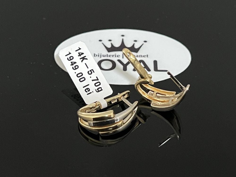 Bijuteria Royal CB : Cercei aur 14k 5,70 grame