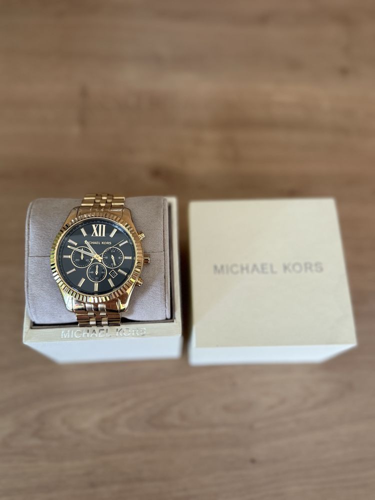 Мъжки часовник Michael Kors Lexington Chronograph Gold
