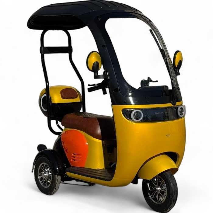 Електрическа триколка Fullmax Pate, 1800W, За трима, 48V/20Ah, Покрив
