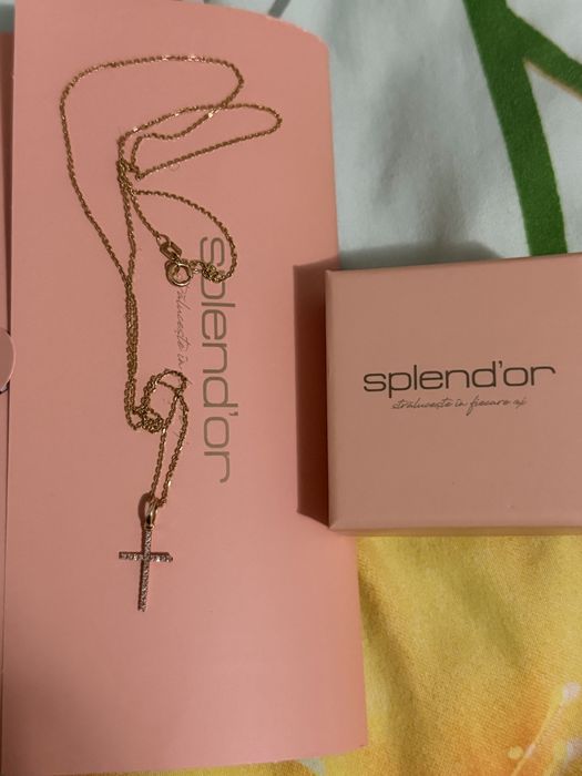 Lant de aur cu diamante