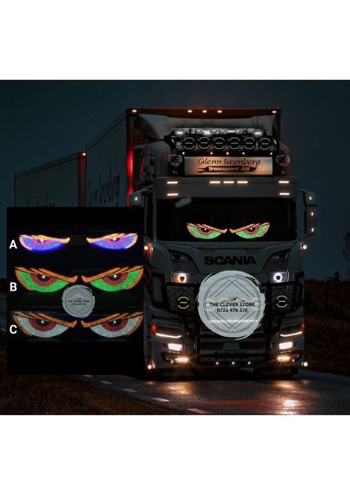 Set 2 panouri Ochi camion Devil’s Eyes, 32 x 12cm