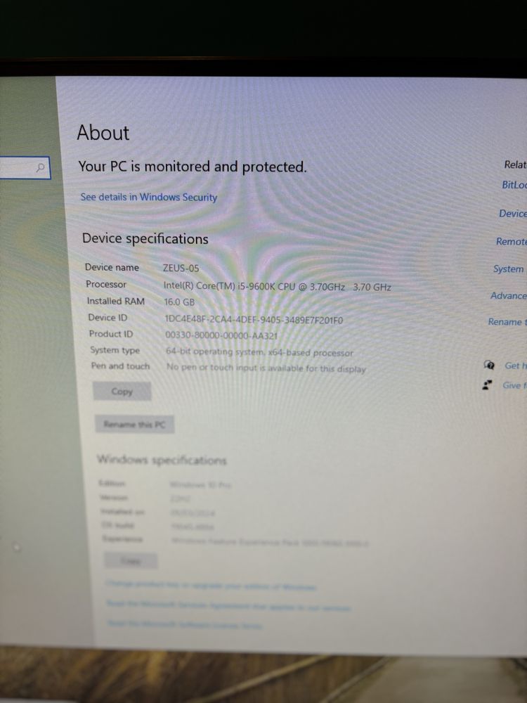 Pc gaming complet i5 9600k 16gb rami!!