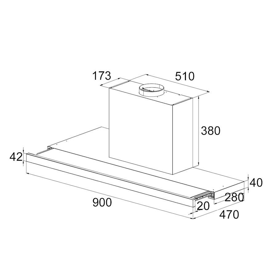 Hota incorporabila Klarstein, 90cm - NOU