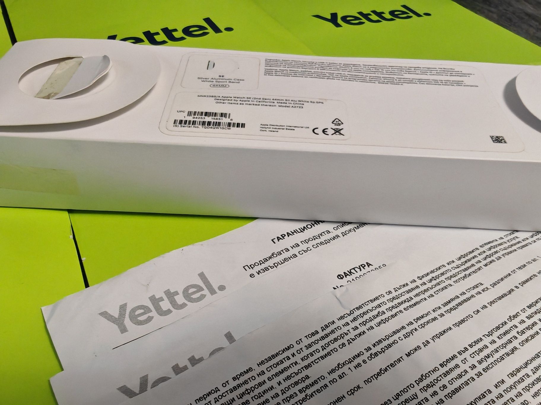 ^^^88% 44 Apple watch SE2 2nd Gen V2 Гаранция Yettel 2025г Silver se 2