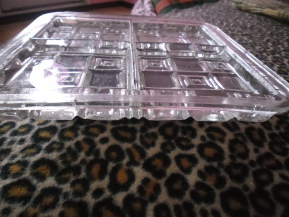 ретро четворно дебелостенно плато и метален поднос