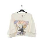 Разпродажба - H&M X Ramones оригинална дамска кроп-топ тениска - XL