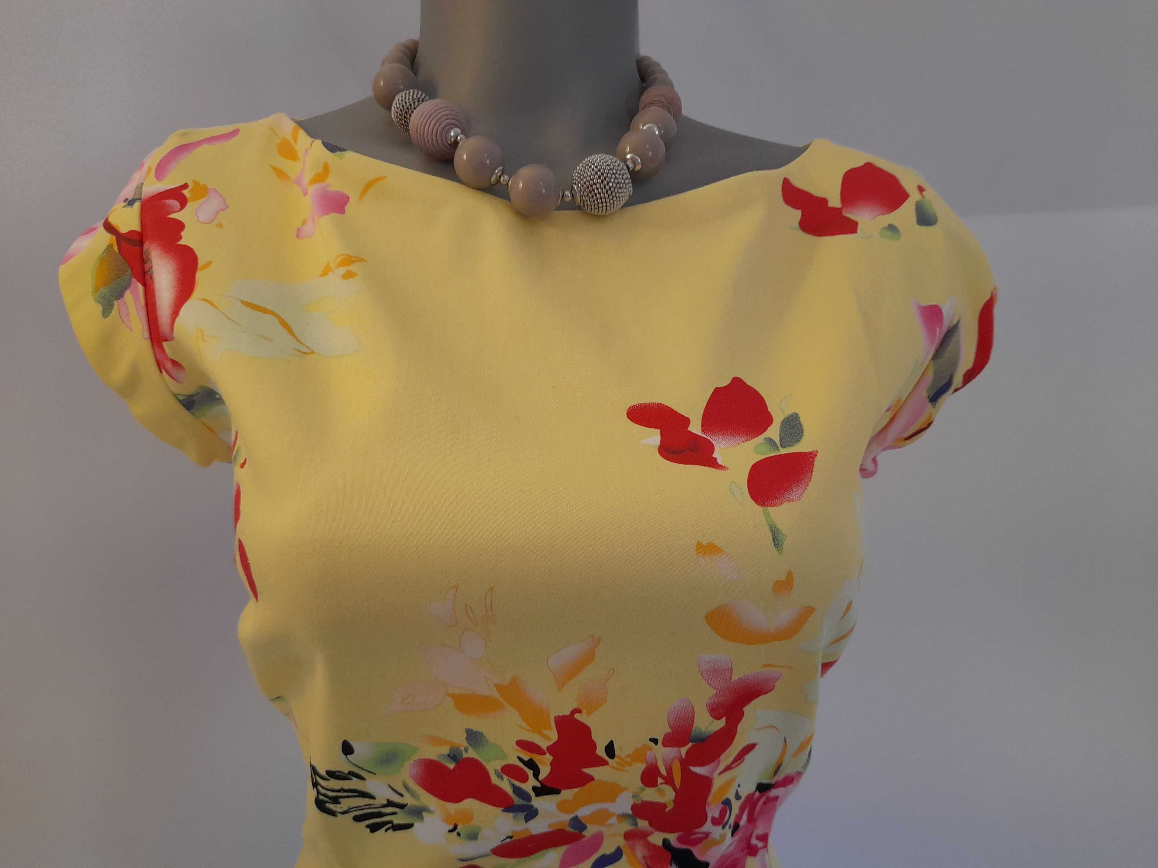 Rochie lemon floral de la The Pretty Dress Company 38-40 (UK12)