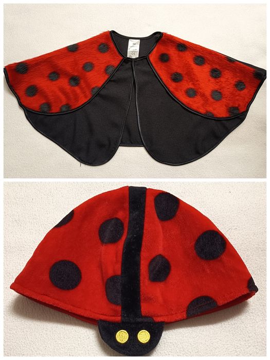 Costum buburuza poncho 86 cm